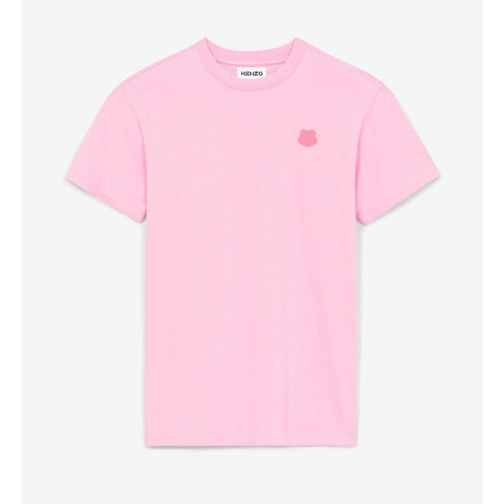 Kenzo Candy Pink 100% Cotton Tiger Crest T-Shirt Size S